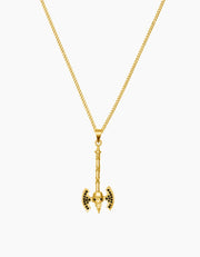 Gold-Plated Axe Necklace ZJ jewellery Gold-Plated Axe Necklace